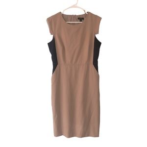 J. Crew Resume dress tan and navy in size 10 with pockets